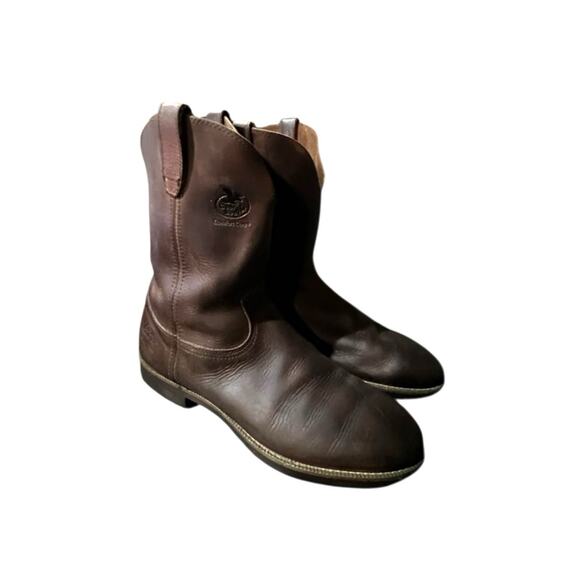 Georgia Boot Men's G5814 Carbo Tech Round Toe Leather Pull On Work Sz 11.5 D - Picture 2 of 9